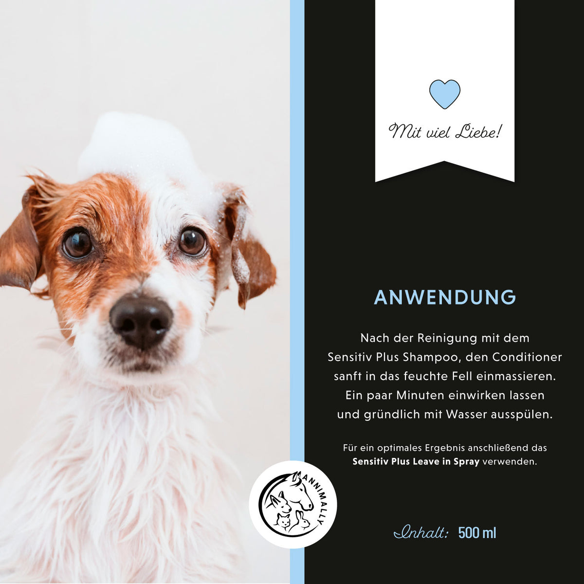 Pflegeprodukt für Hunde: Sensitiv Plus Conditioner für empfindliche Haut