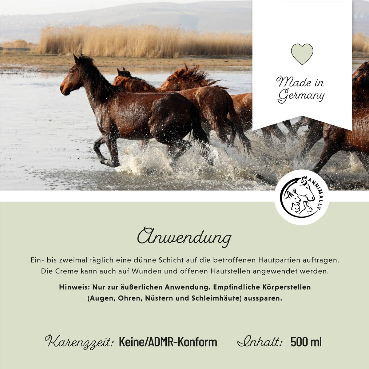 Pflegeprodukt für Pferde: Ekzem Creme Plus bei Sommerekzem