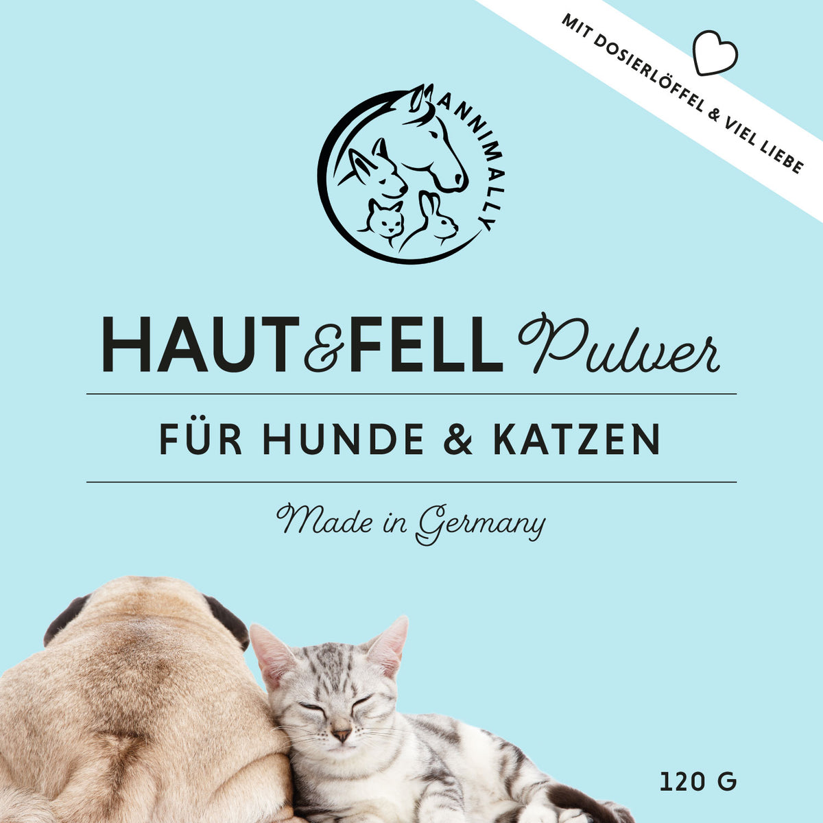 Futterergänzung für Hunde & Katzen: Haut & Fell Pulver