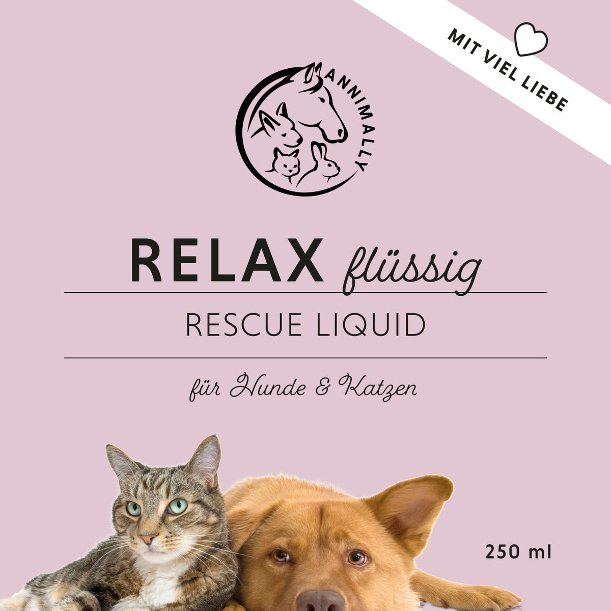 Futterergänzung für Hunde & Katzen: Relax Flüssig zur natürlichen Beruhigung