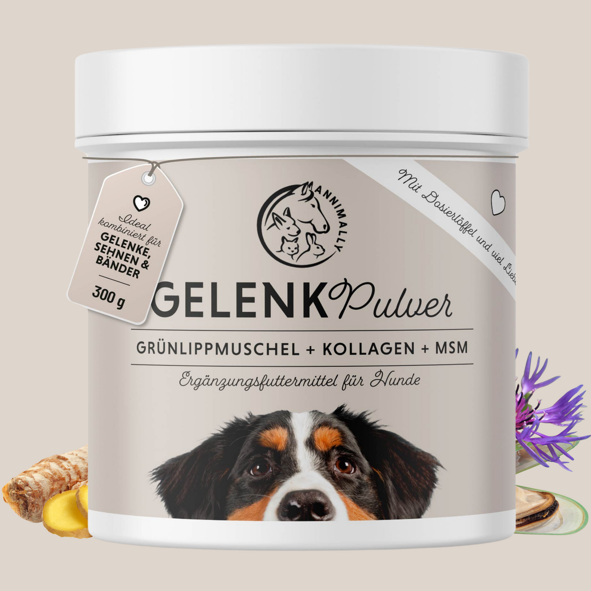 Gelenkpulver für Hunde – Nahrungsergänzungsmittel | Annimally