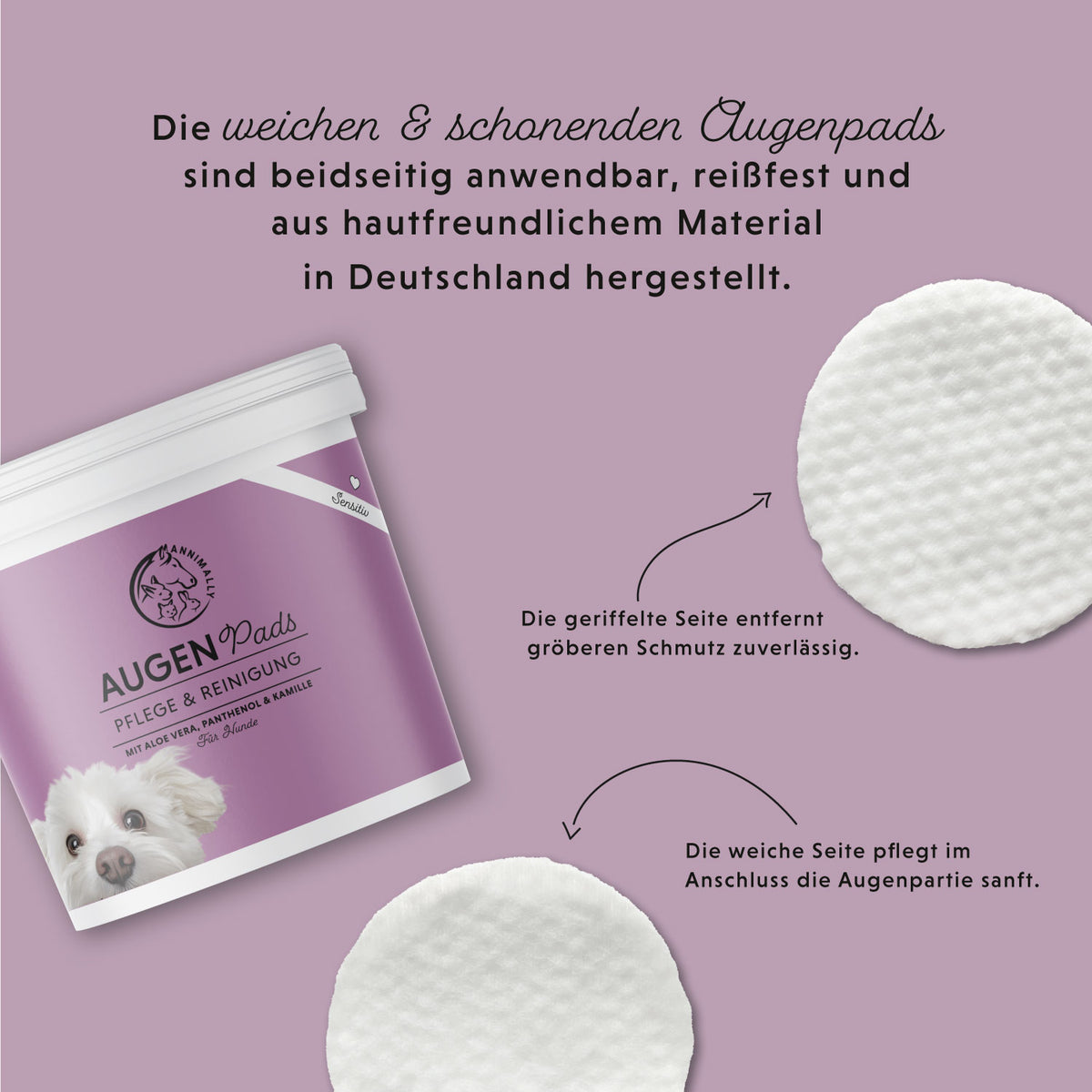 Augenpads – Pflegeprodukt für Hunde