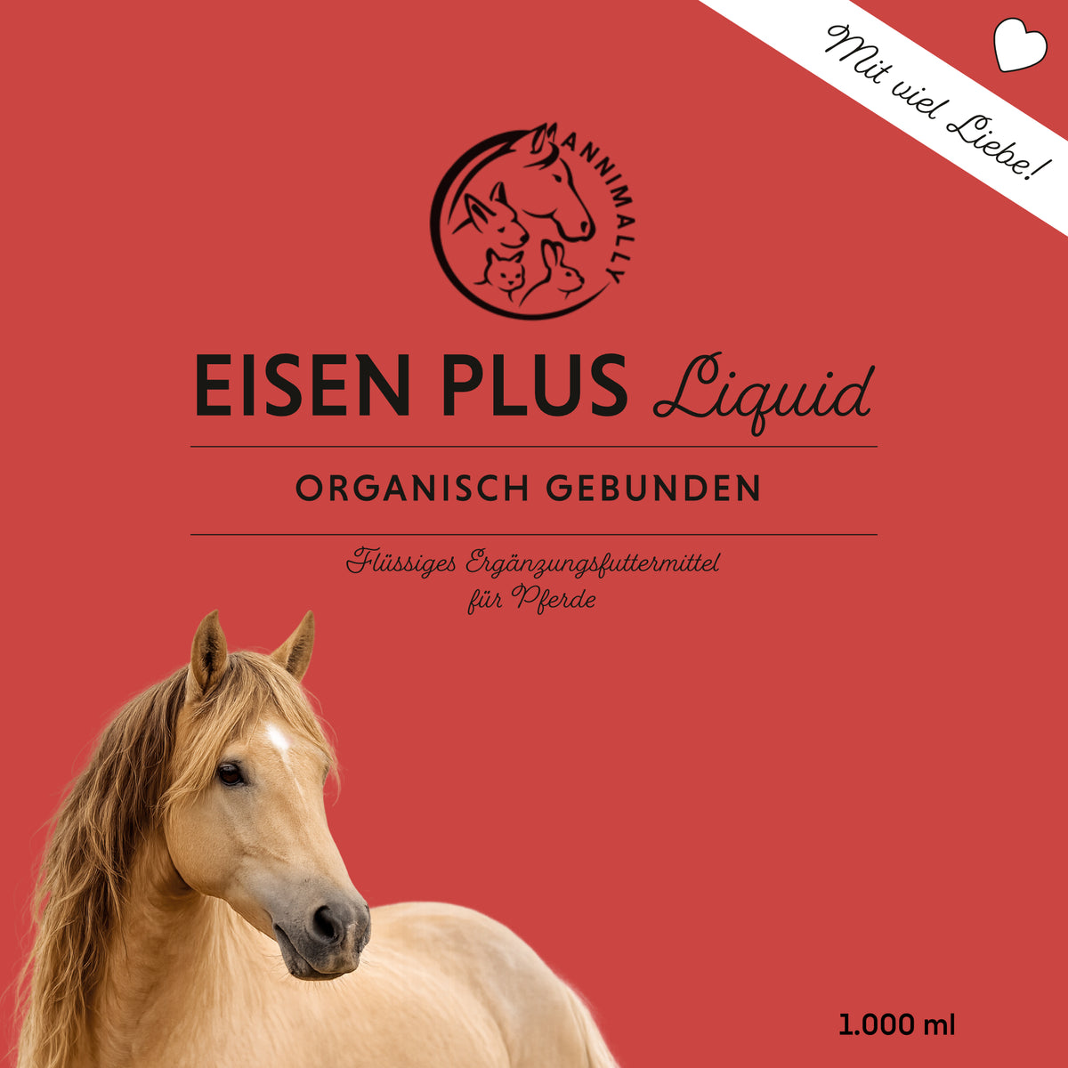 Futterergänzung für Pferde: Eisen Liquid