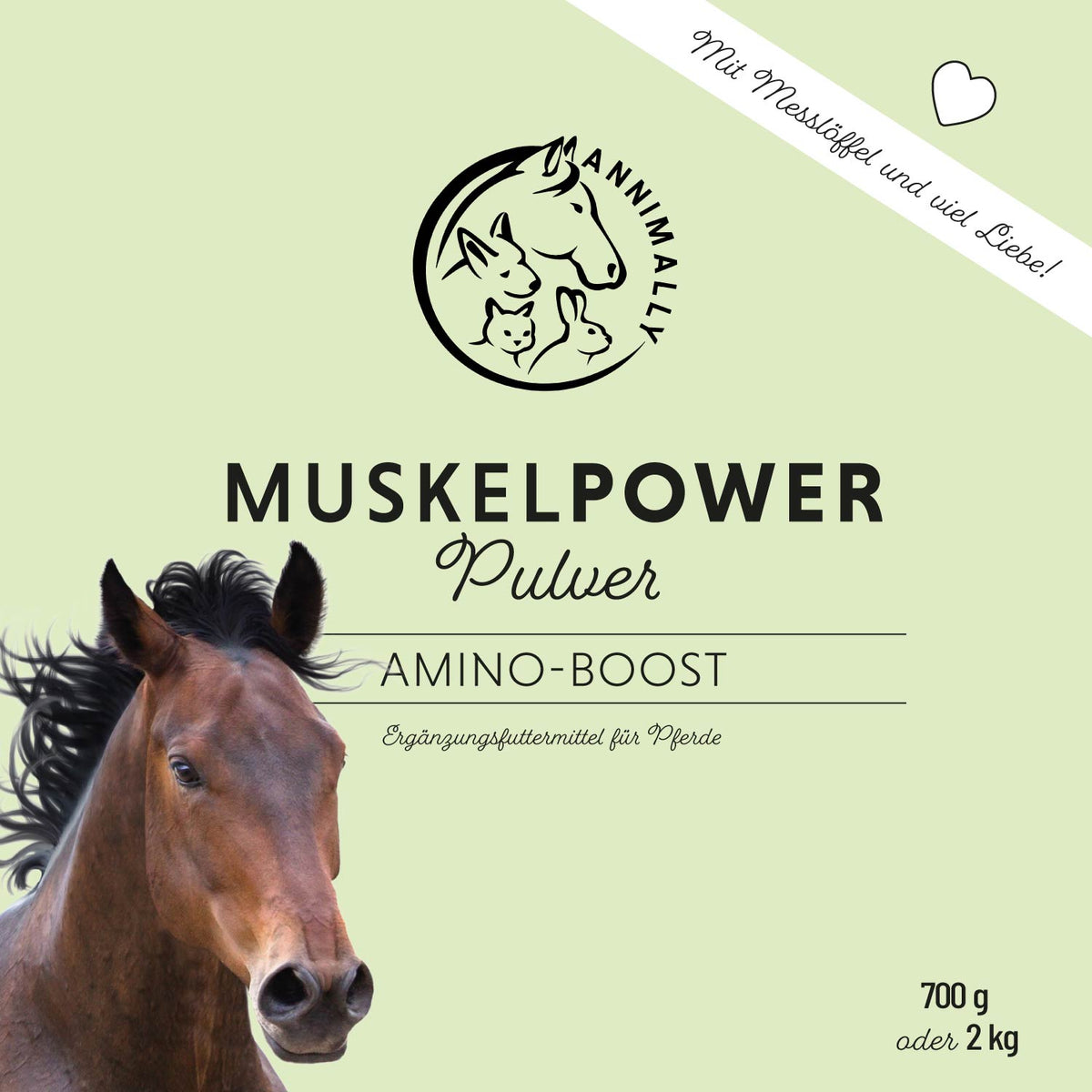 Futterergänzung für Pferde: Muskelpower Pulver