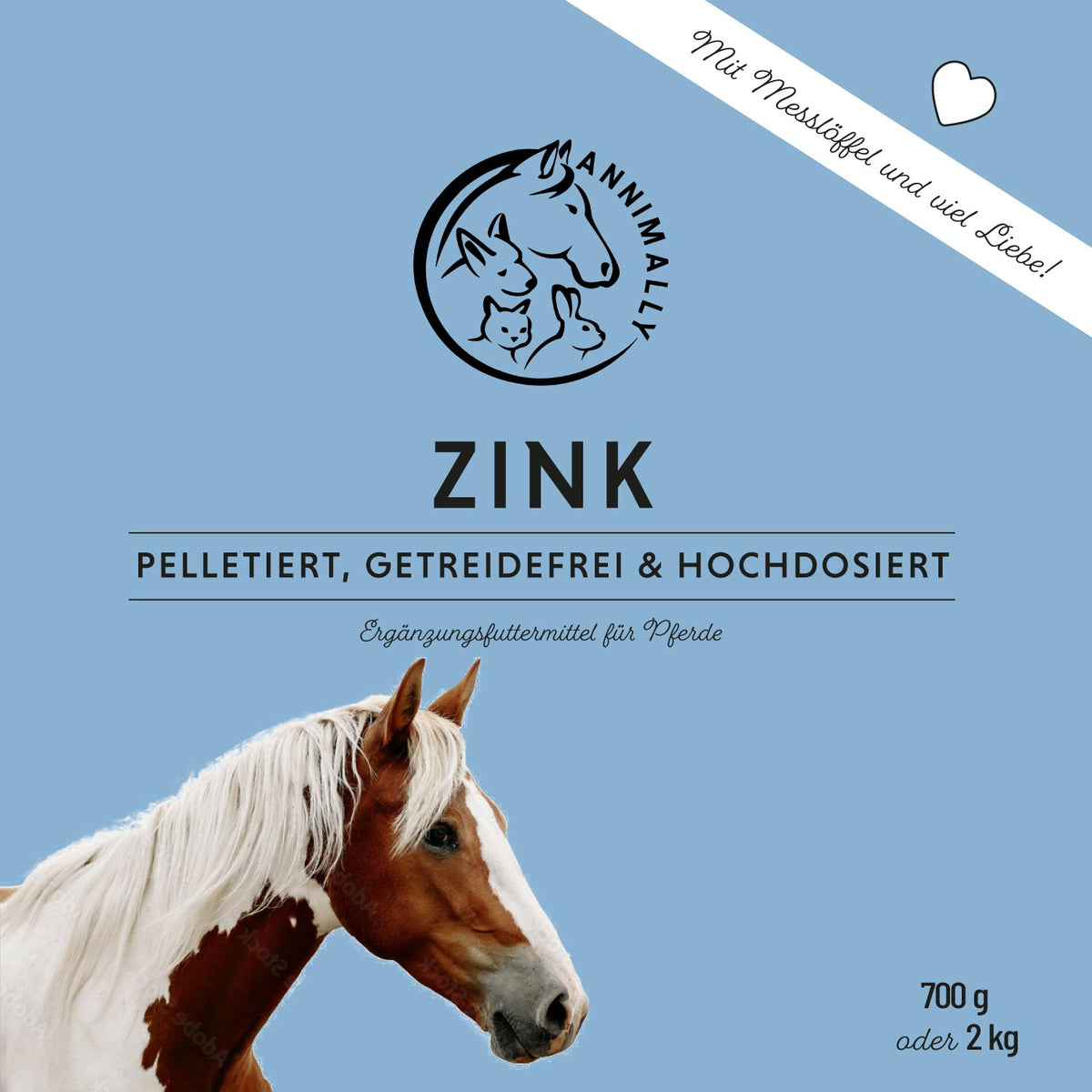 Futterergänzung für Pferde: Zink Pellets für Haut, Fell & Hufe