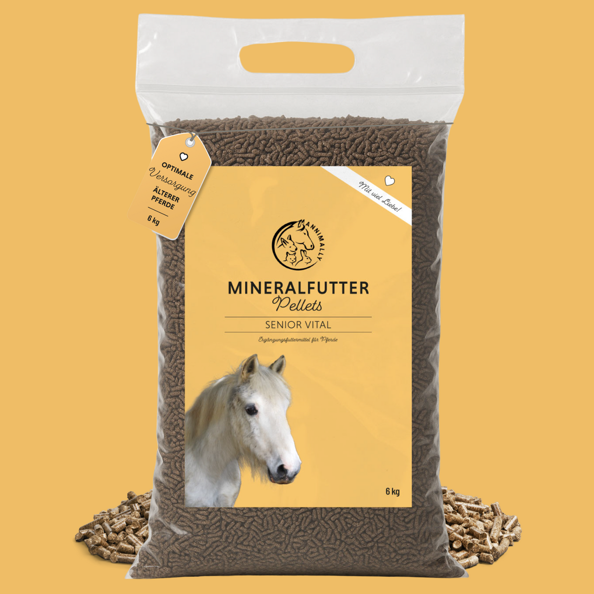 Futtertopping für Pferde: Mineralfutter Senior Vital für ältere Pferde