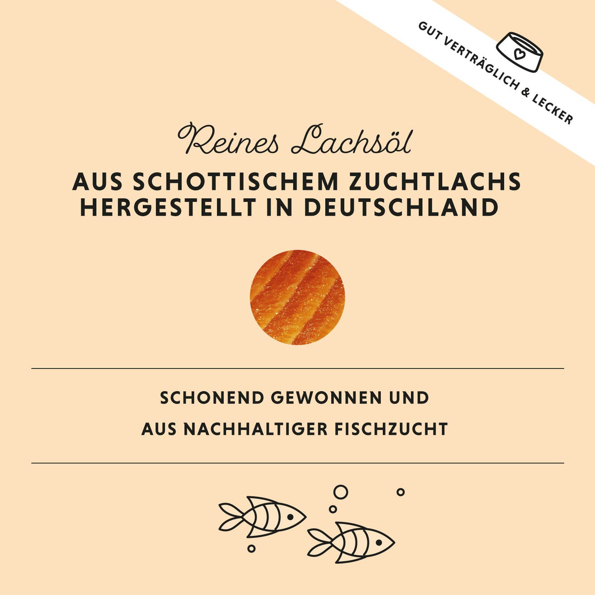 Lax-Öl von Annimally mit Omega-3-Fettsäuren – Futtertopping für Hunde & Katzen