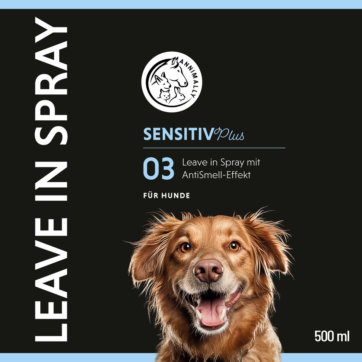 Natürliche Pflege für Hunde: Sensitiv Plus Leave-In Spray für empfindliche Haut
