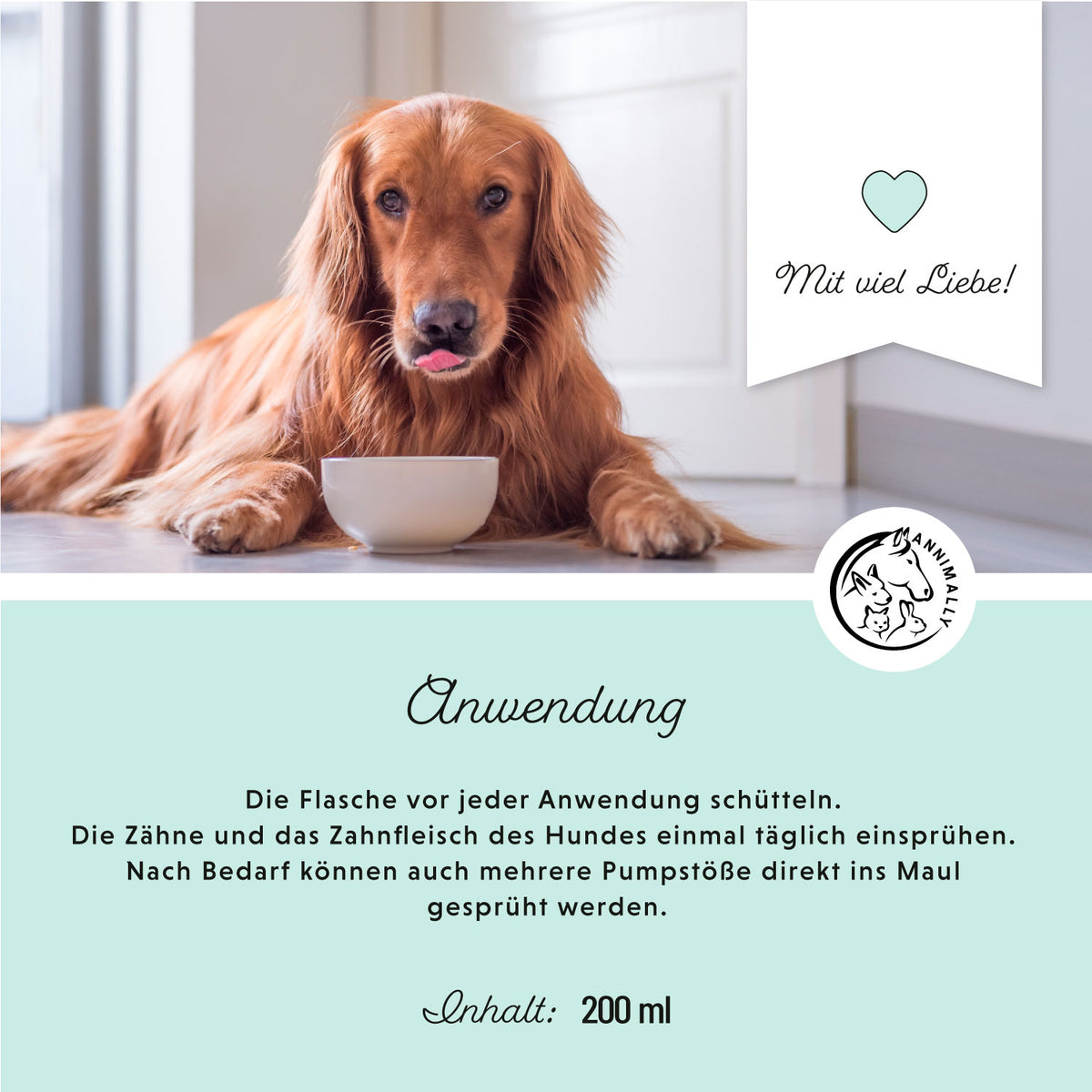 Pflegeprodukt für Hunde: Oral Vital Spray für gesunde Zähne & frischen Atem