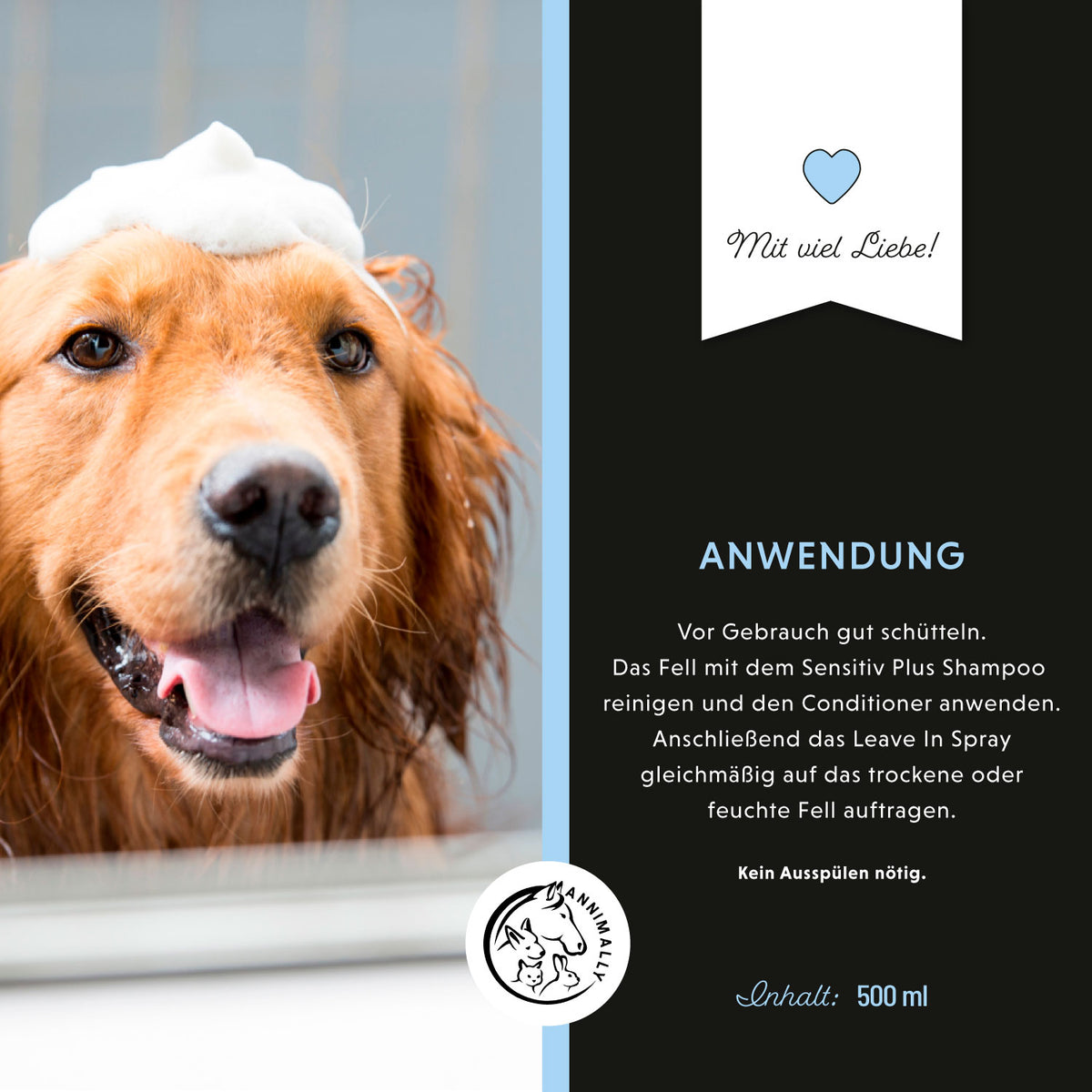 Pflegeprodukt für Hunde: Sensitiv Plus Leave-In Spray für empfindliche Haut