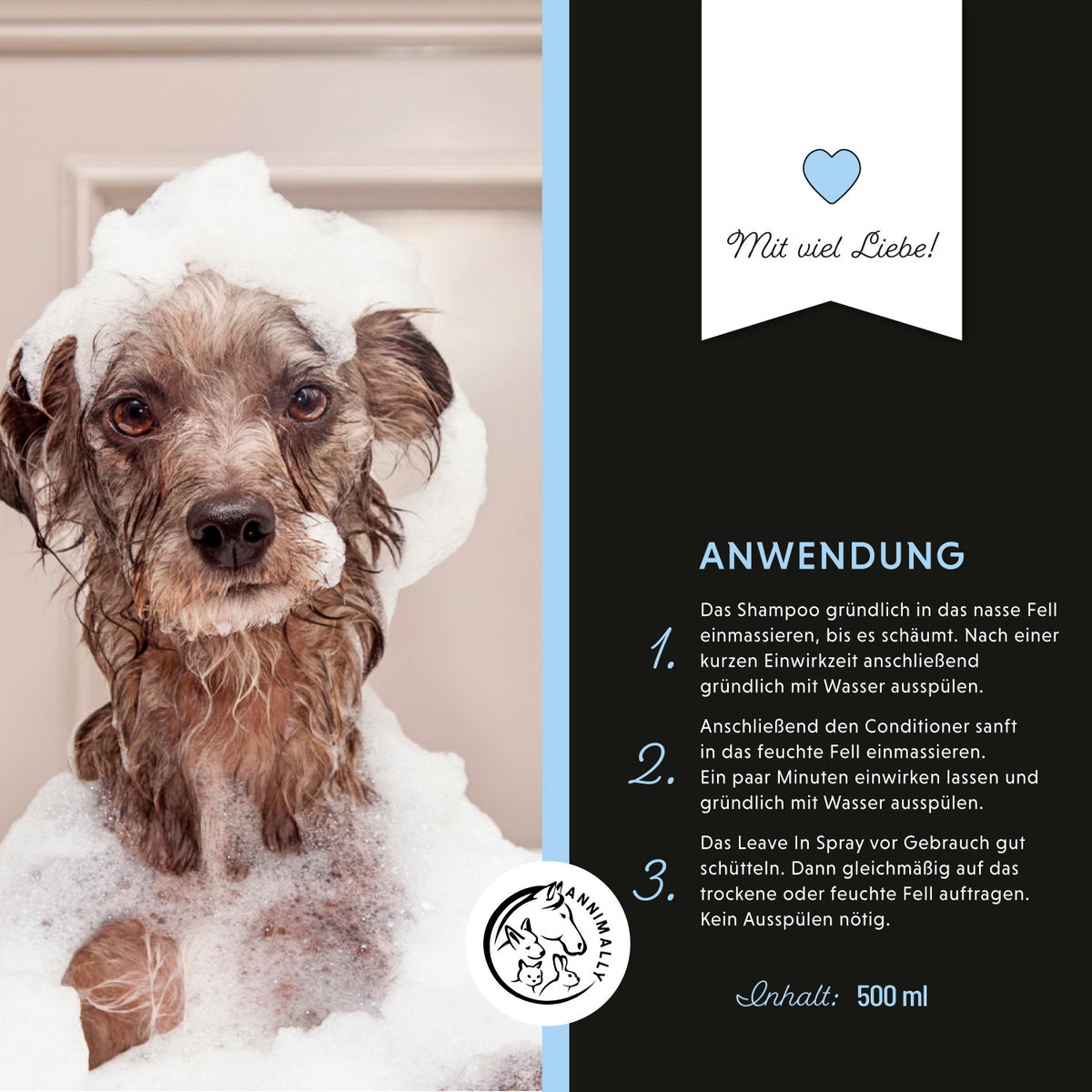 Sensitiv Plus Pflegeset für Hunde für empfindliche Haut – Pflegebox von Annimally
