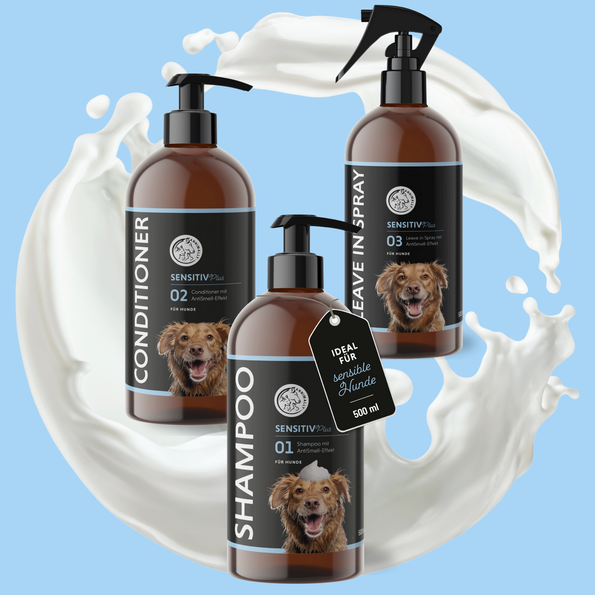 Sensitiv Plus Pflegeset für Hunde für empfindliche Haut – Pflegeset von Annimally