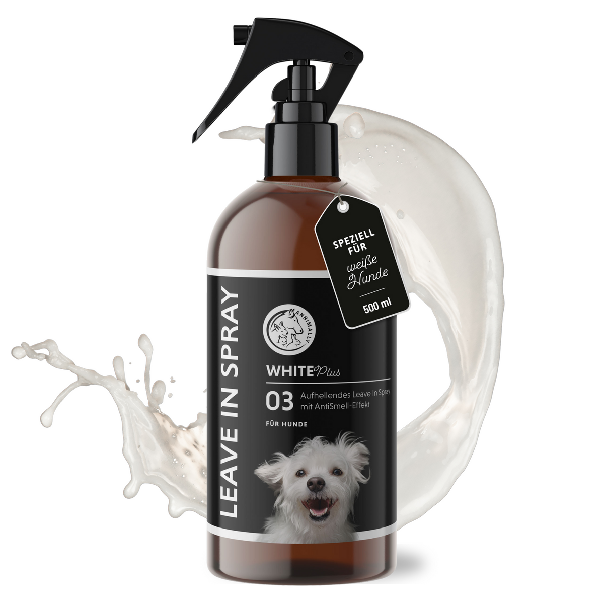 White Plus Pflegeset für Hunde für weißes & helles Fell – Set mit Pflegeprodukten von Annimally
