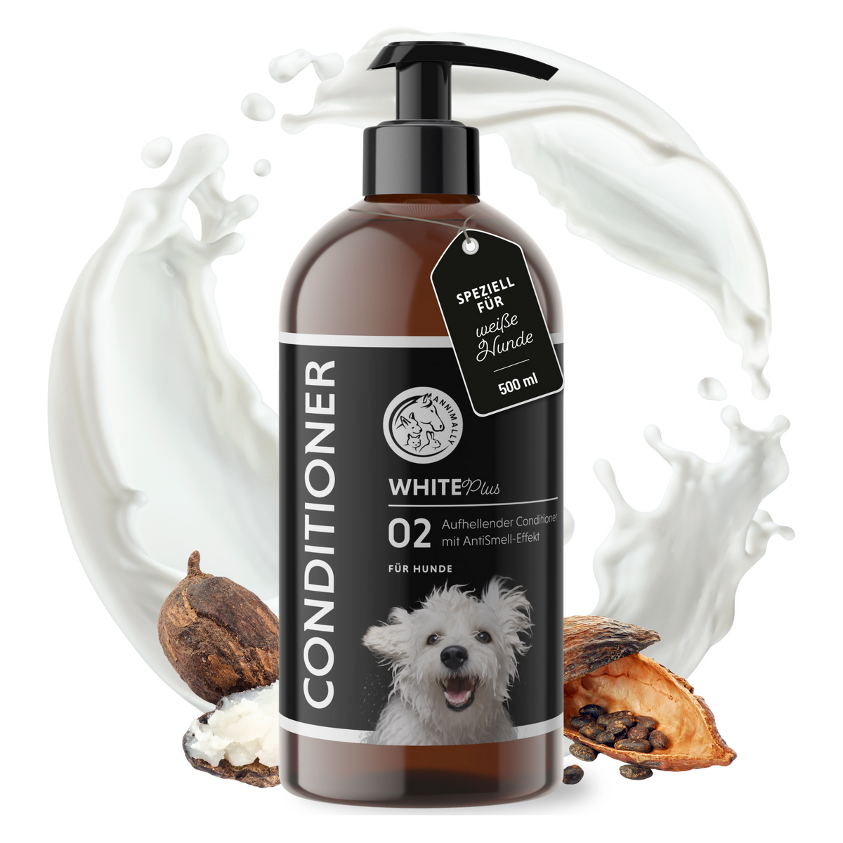 White Plus Pflegeset für weißes & helles Fell – Pflegeset für Hunde
