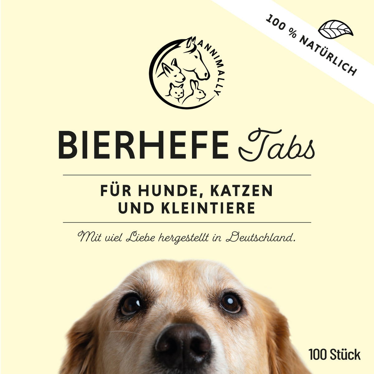 Futterergänzung für Hunde, Katzen & Kleintiere: Bierhefe Tabletten für gesunde Haut & glänzendes Fell