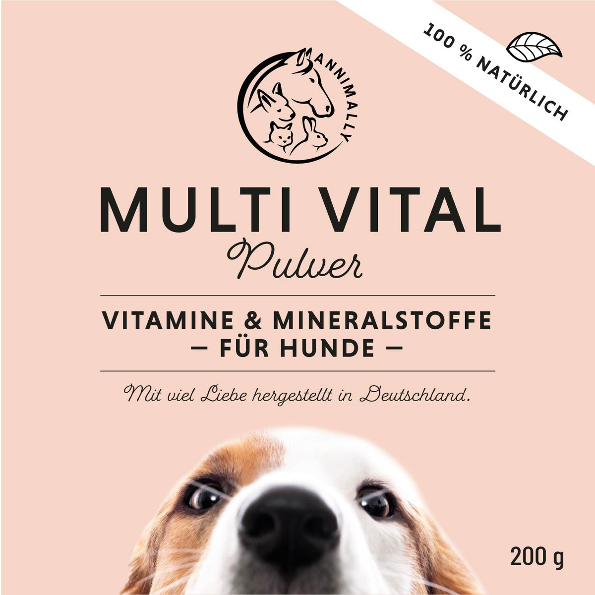 Futterergänzung für Hunde: Multi Vital Pulver für Vitalität & Immunsystem