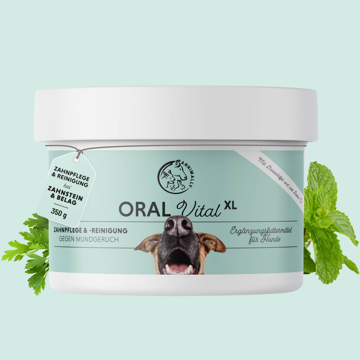 Futterergänzung für Hunde: Oral Vital für gesunde Zähne & frischen Atem
