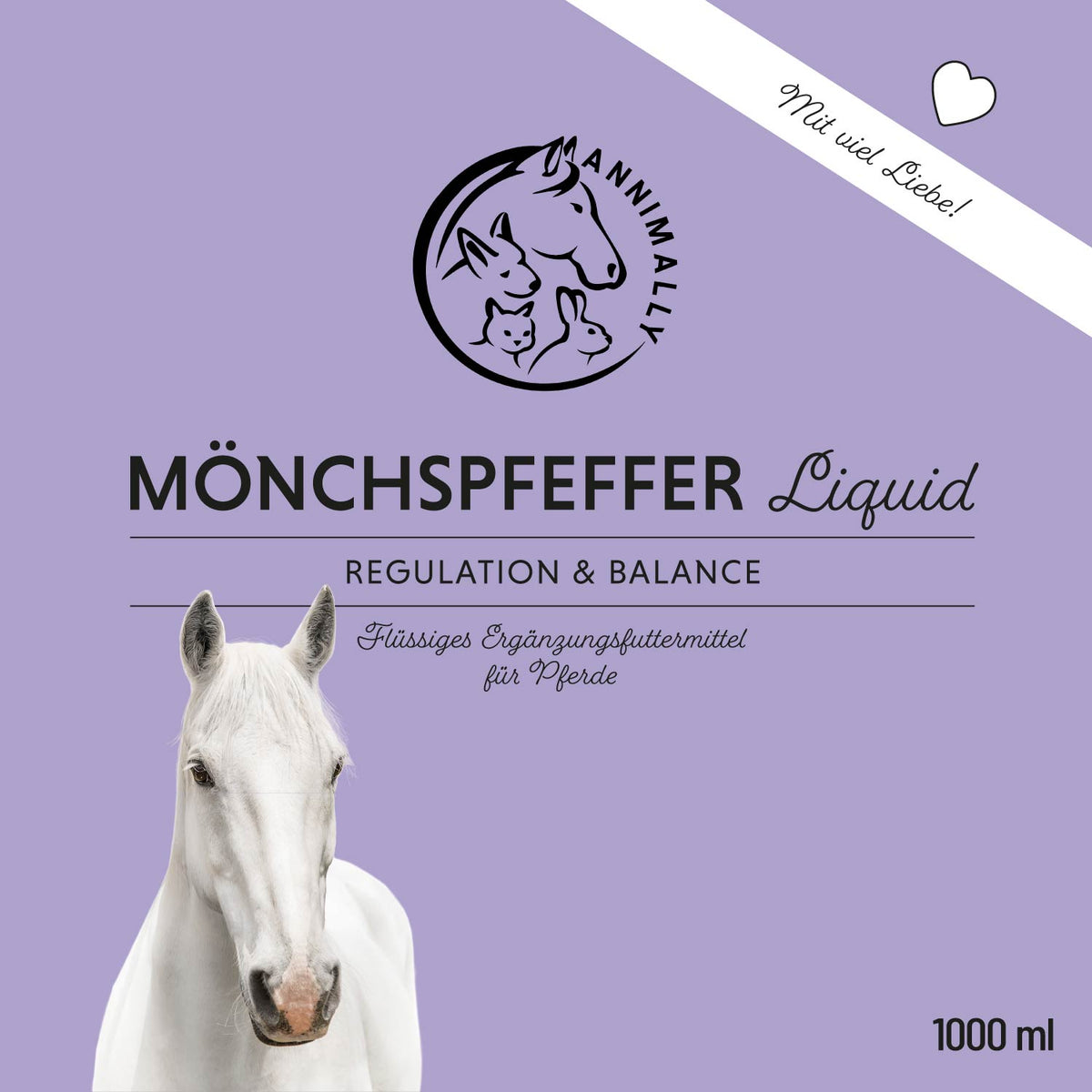 Futterergänzung für Pferde: Mönchspfeffer Liquid für das hormonelle Gleichgewicht