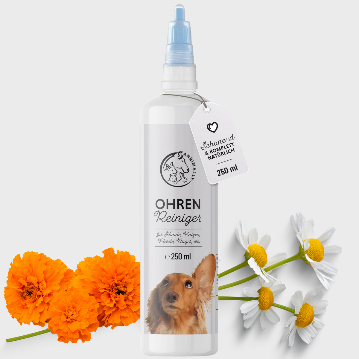 Ohrenreiniger für Hunde, Katzen, Pferde & Kleintiere – Pflegeprodukt | Annimally