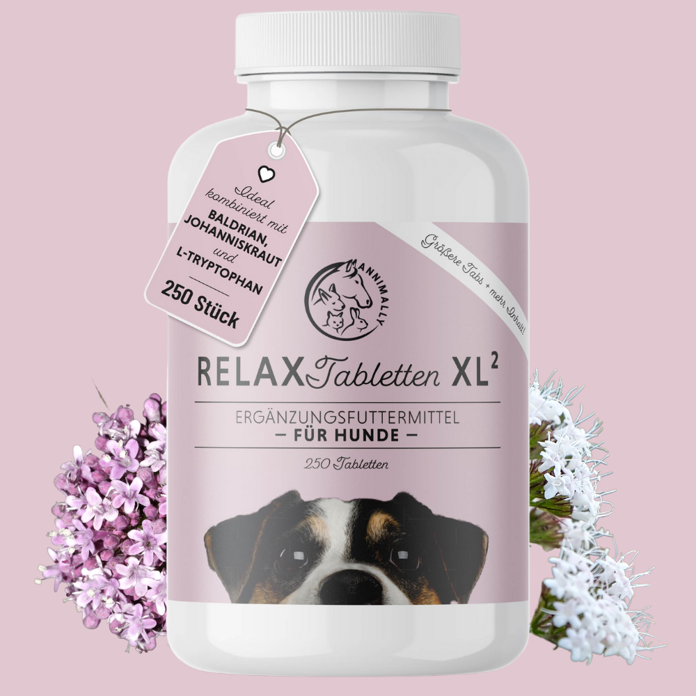 Relax Tabletten von Annimally zur natürlichen Beruhigung – Futterergänzung für Hunde