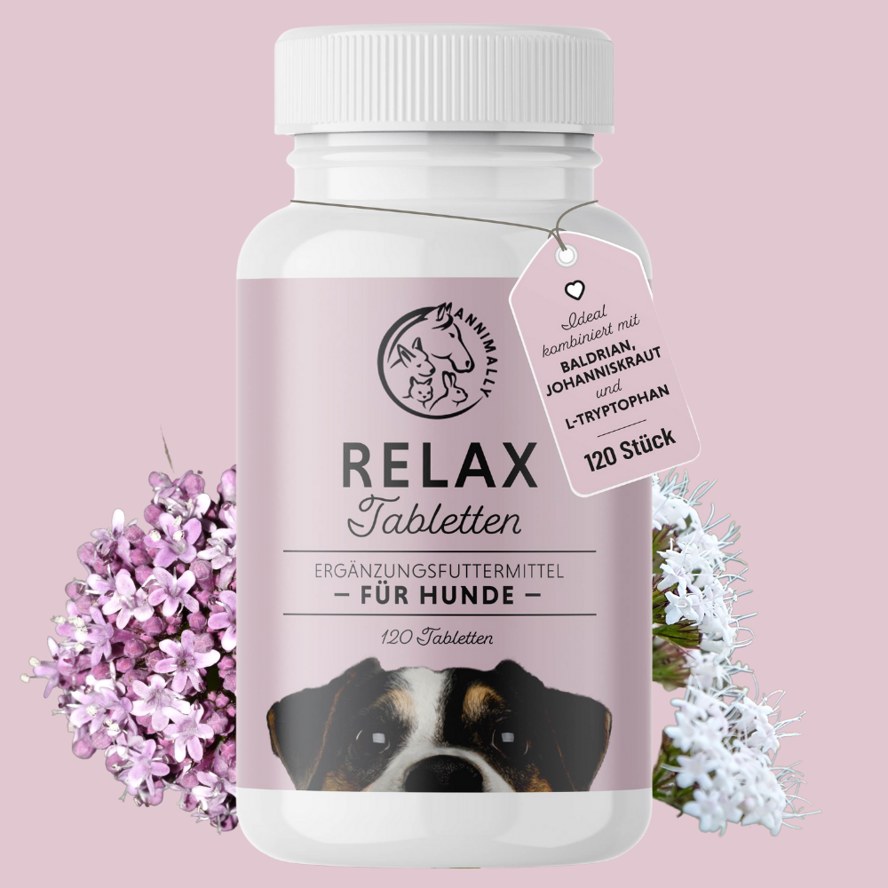 Relax Tabletten zur natürlichen Beruhigung – Futterzusatz für Hunde