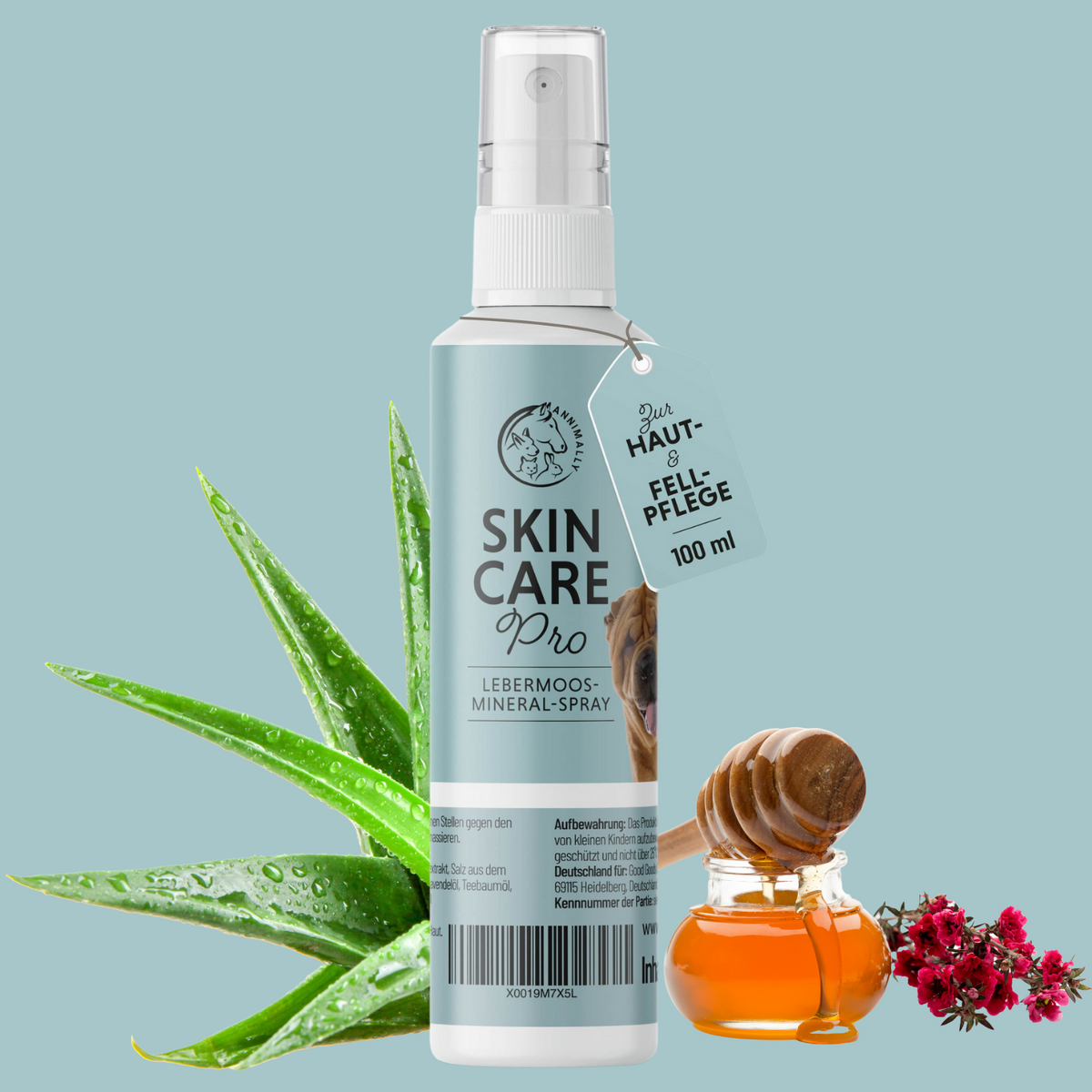 Skin Care Pro für Hunde, Katzen, Pferde & Kleintiere – Pflegeprodukt für gesunde Haut | Annimally