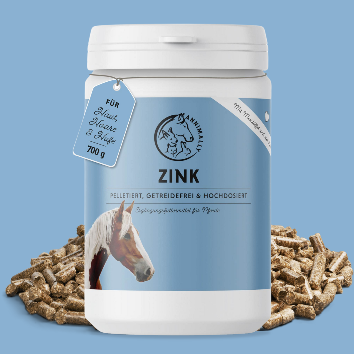 Zink Pellets für Pferde – Futterzusatz für Haut, Fell & Hufe | Annimally